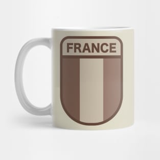 France Military Patch (desert) Mug